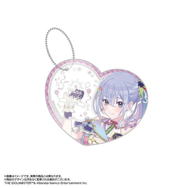 [預訂] 偶像大師 閃耀色彩 鈴木羽那 心形掛件立牌，彩色人物立繪。