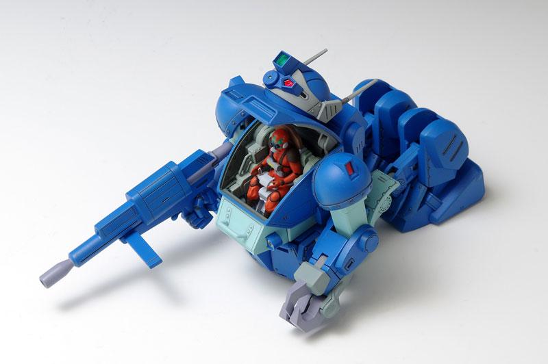 [預訂] 裝甲騎兵波德姆茲 Rabidly Dog 1/35 模型：藍色機甲配駕駛員人偶，持槍。