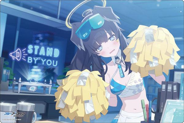 [預訂] 蔚藍檔案 響(啦啦隊) 橡膠墊，紀念大廳插圖ver.，手持啦啦球。