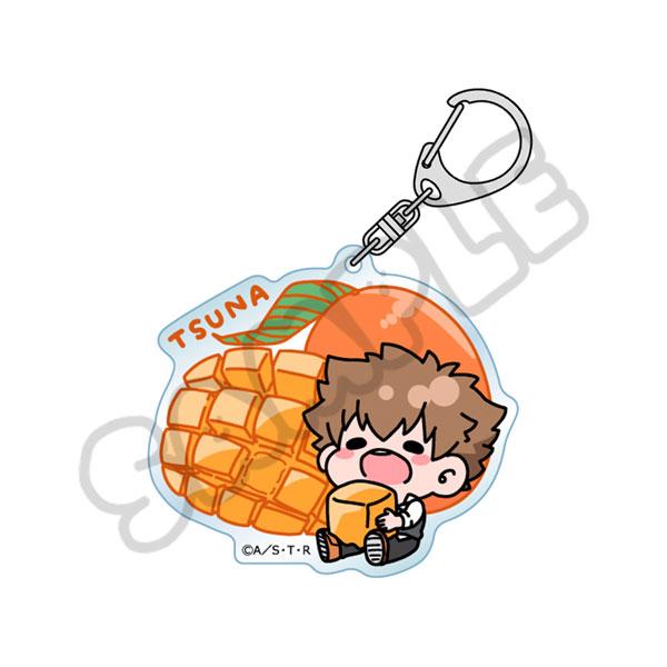 家庭教師REBORN! 澤田綱吉Q版吃芒果鑰匙圈。