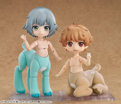 [預訂] 黏土人 鹿 可可亞Ver.，展示兩款不同造型的可可亞黏土人，半人馬設計。