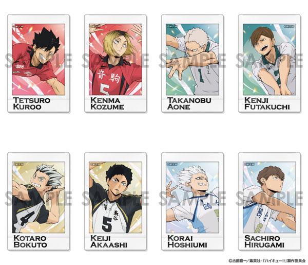 [預訂] 排球少年!! 角色收藏第9彈BOX.B，展示了BOX中八個角色設計的範例。