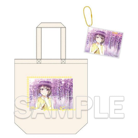 [Pre-order] Love Live! Nijigasaki Gakuen School Idol Club Will Travel with You Tote Bag &amp; Acrylic Card Keychain Nakasu Kasumi "October 24 Reservation"