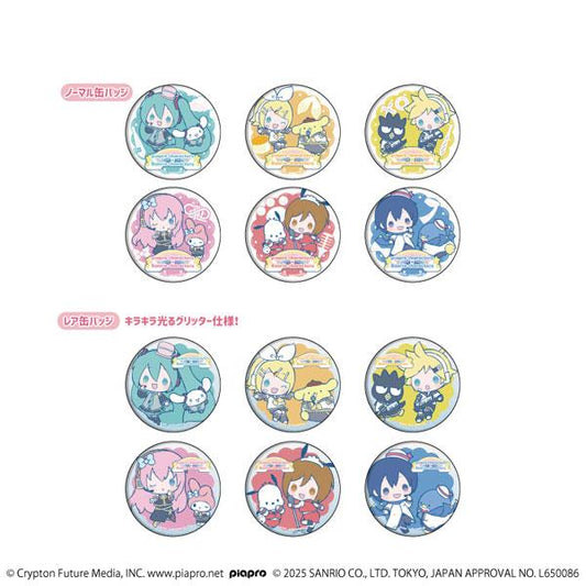 [預訂] 交換徽章(含稀有款)「Piapro Characters×三麗鷗角色」02/合作插圖 7個入BOX《25年10月預約》