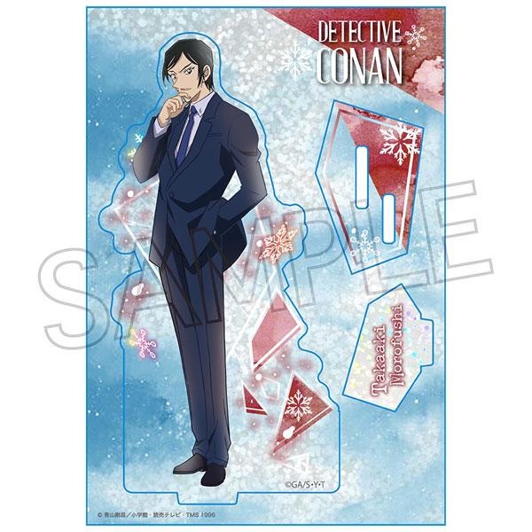 [預訂] 名偵探柯南 Shine 系列立牌：諸伏高明穿西裝沉思，背景有雪花圖案。