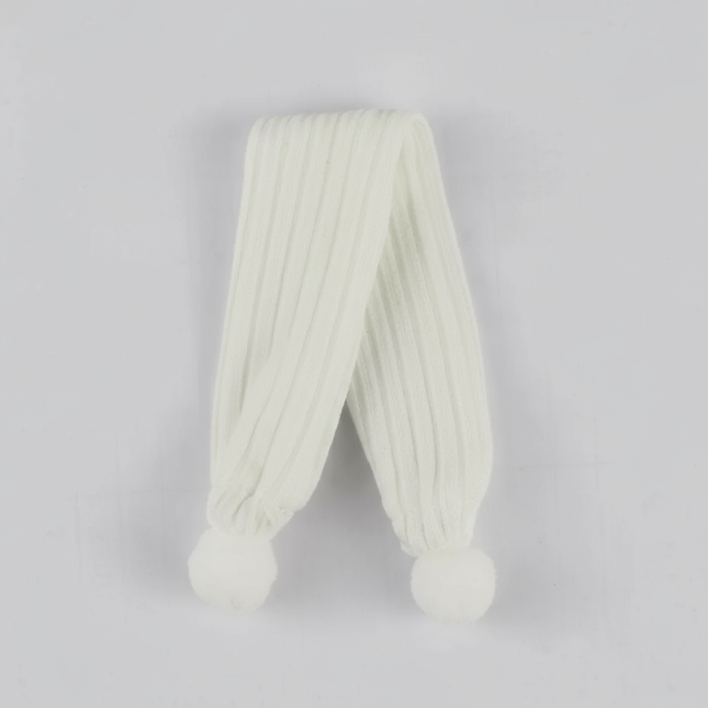 Playful Pompom Knit Scarf [OB11/GSC Doll]