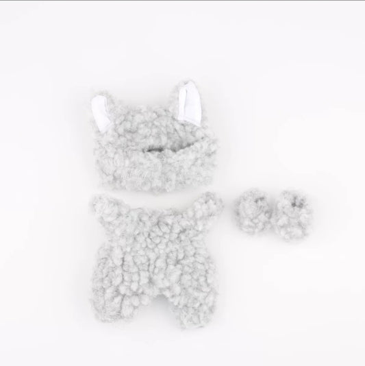 軟萌小灰狼 絨毛套裝 [OB11/黏土娃]