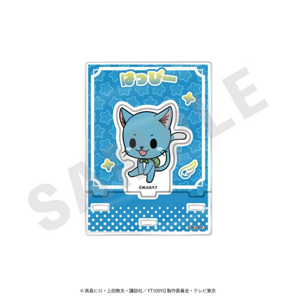 [預訂] FAIRY TAIL 魔導少年 哈比 立牌，藍色貓咪角色，可愛風格。