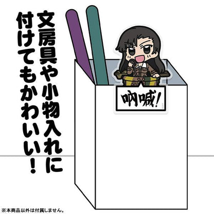 西絹代壓克力夾子，卡通人物設計，可夾文具或小物。