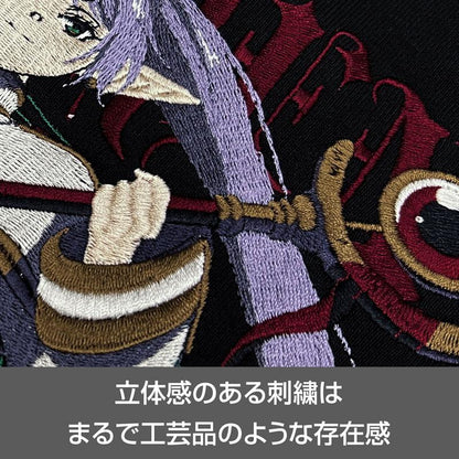 [預訂] COSPA限定 葬送的芙莉蓮 芙莉蓮 刺繍拉鍊連帽衫/BLACK-M《25年4月預約》