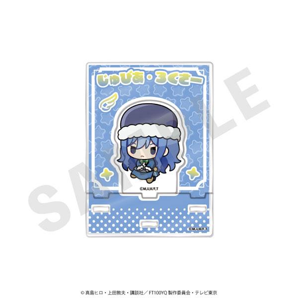 「FAIRY TAIL 魔導少年 100年任務」立牌，朱比亞 Q版角色戴帽子造型。