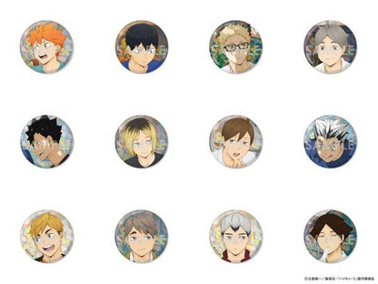 排球少年！！交換全息徽章-我要開動了！- 12個入BOX，展示其中12款不同設計。