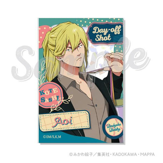 [Pre-order] Amnesia Surrender Day-off Shot Holographic Acrylic Card 3. Aoi Fujido "Reservation for October 24"