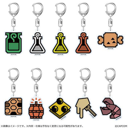 [預訂] 魔物獵人 荒野 道具圖示 鑰匙扣 10個入BOX《25年10月預約》