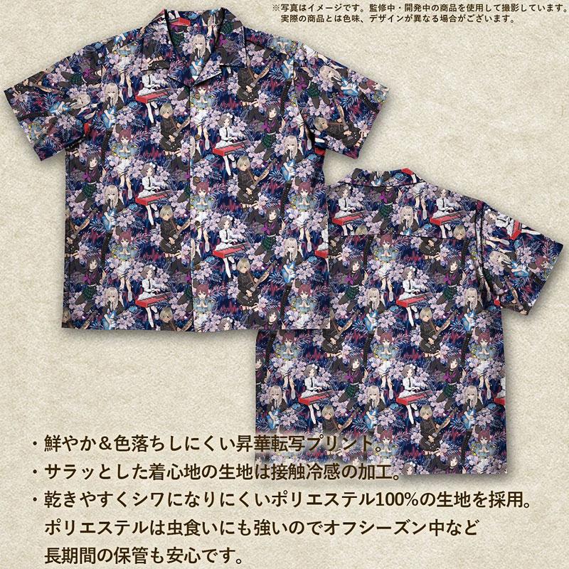 [預訂] Girls Band Cry TOGENASHI TOGEARI 夏威夷恤衫，人物和花卉圖案，2025MODEL。