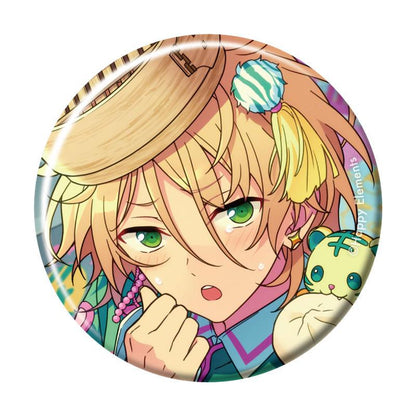 偶像夢幻祭Collection徽章：金髮綠眼動漫角色，臉上帶汗特寫。