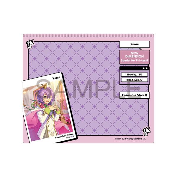 [預訂] 偶像夢幻祭 DECOPAD 夢，紫色格紋背景，內含夢的角色卡片設計。