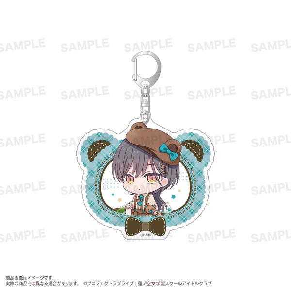 「Love Live!蓮之空女學院學園偶像俱樂部」桂城泉泰迪熊ver.鑰匙扣，Q版角色設計。