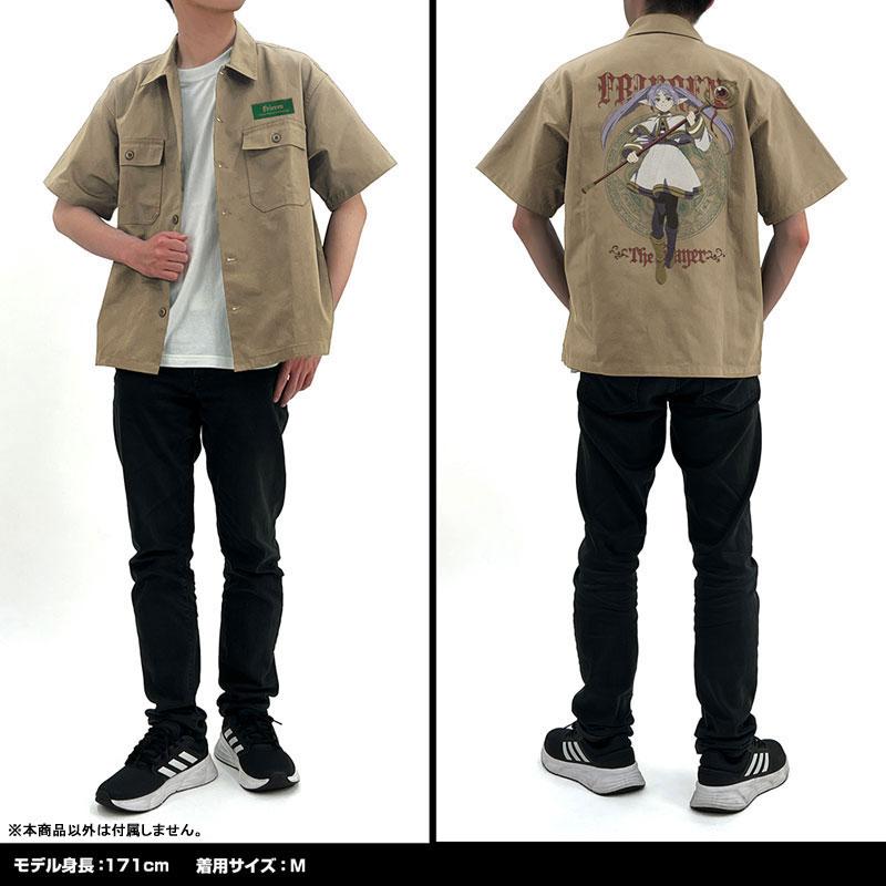 [預訂] 葬送的芙莉蓮 芙莉蓮 刺繍工作襯衫/SAND KHAKI-M《25年9月預約》
