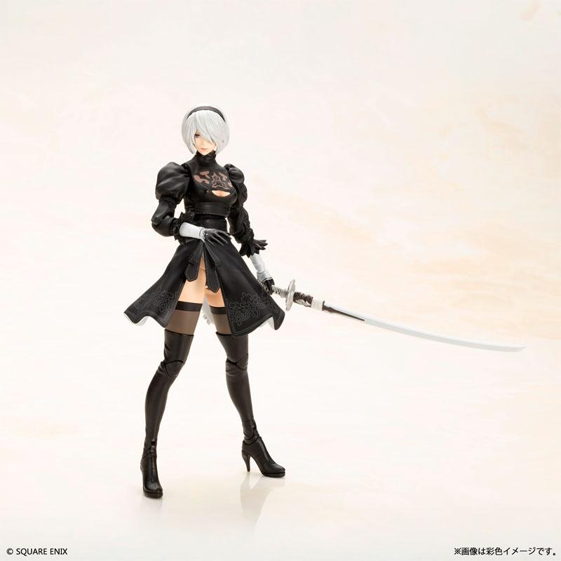 [預訂] NieR：Automata 2B(寄葉二號B型) 塑膠模型套件，持劍站立姿勢。