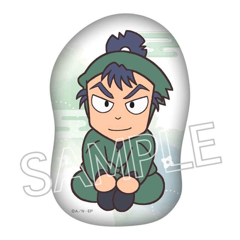 [預訂] 忍者亂太郎 食滿留三郎 模切靠墊，卡通人物跪坐姿勢。