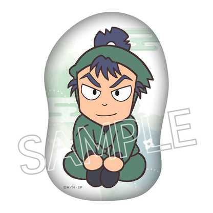 [預訂] 忍者亂太郎 食滿留三郎 模切靠墊，卡通人物跪坐姿勢。