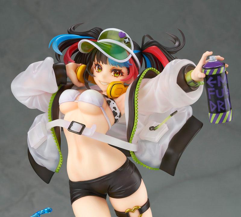 Fate/Grand Order Berserker/清少納言 1/7 模型：手持噴漆罐，穿著外套泳裝的角色模型。