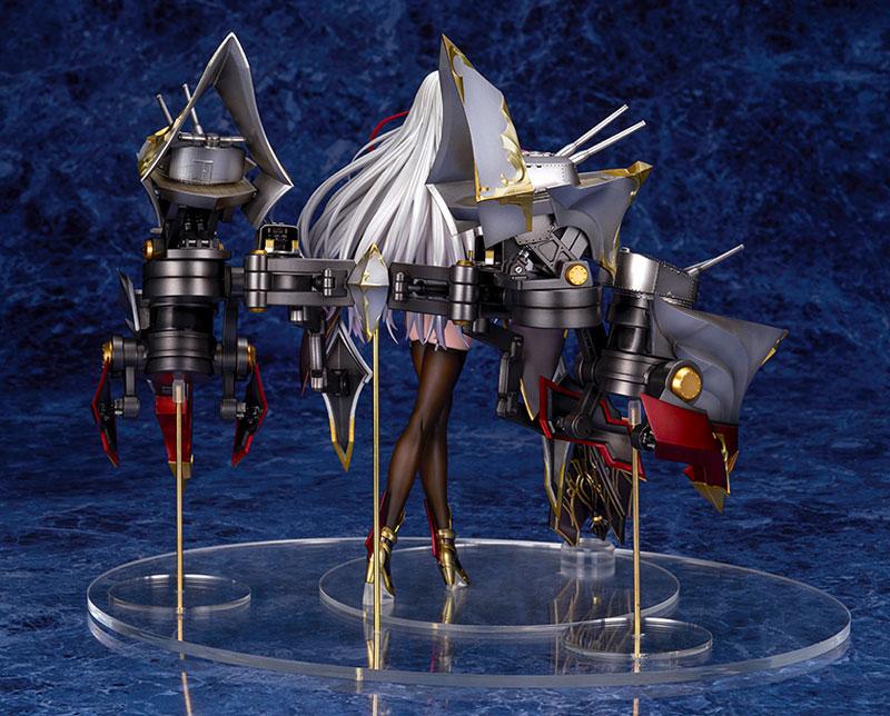 《碧藍航線》阿爾及利亞 1/7 完成品模型，展示角色背部及艦裝細節。