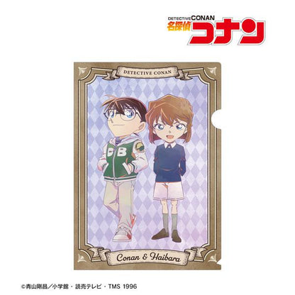 [預訂] 名偵探柯南 江戶川柯南與灰原哀 Ani-Art 第9彈 透明文件夾設計圖。