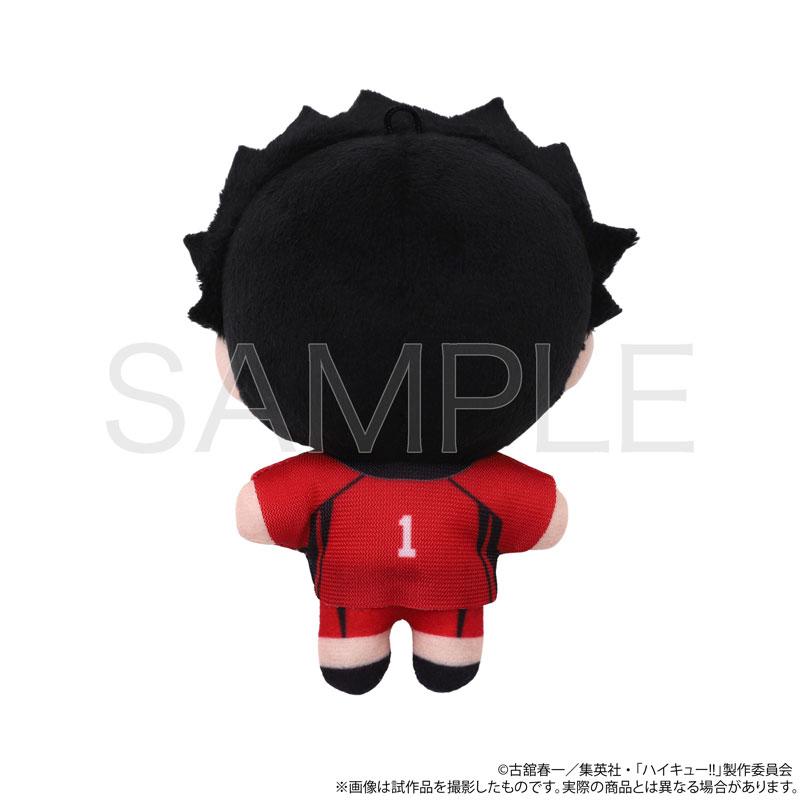 [預訂] 排球少年！！黑尾鐵朗縫製毛公仔，身穿紅色排球服，號碼1。