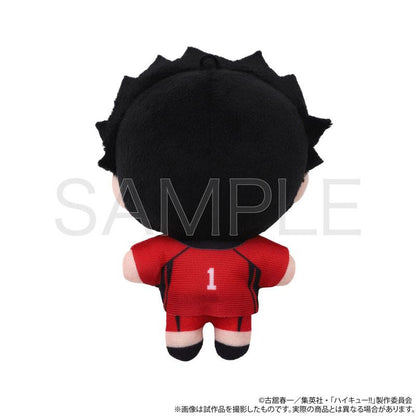 [預訂] 排球少年！！黑尾鐵朗縫製毛公仔，身穿紅色排球服，號碼1。