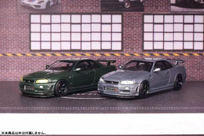 [預訂] 1/64 日產 天際線 GTR R34 (NISMO) CUSTOMIZED 深綠色《24年9月預約》