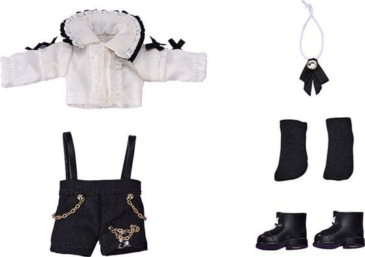 [Pre-order] Clay Doll Casual Suit Suspender Shorts Suit (White &amp; Black) "Reservation for May 25"