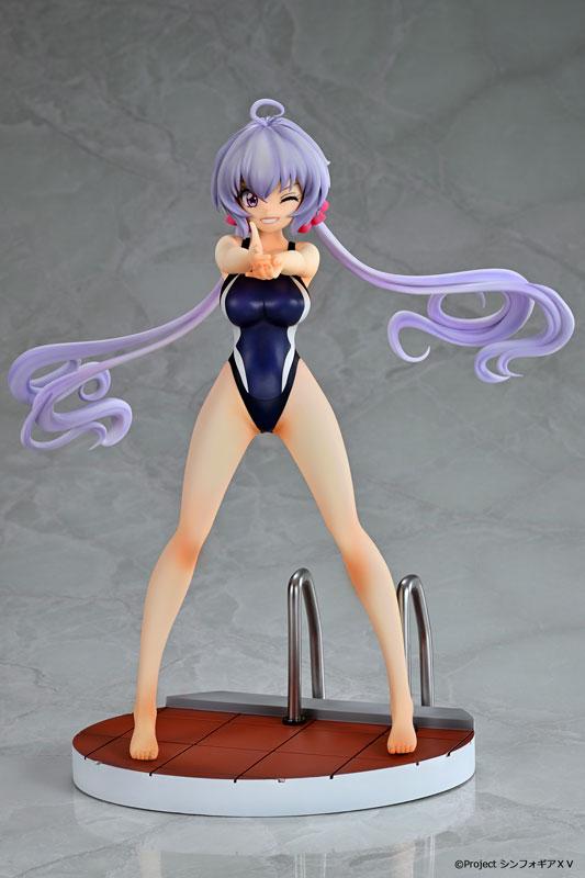 戰姬絕唱SYMPHOGEAR XV 雪音克莉絲 水着Ver. 1/6 完成品模型，泳裝造型，眨眼微笑。