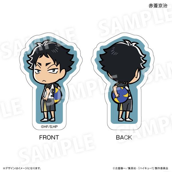 雙面立牌：排球少年！！赤葦京治，正面及背面設計。