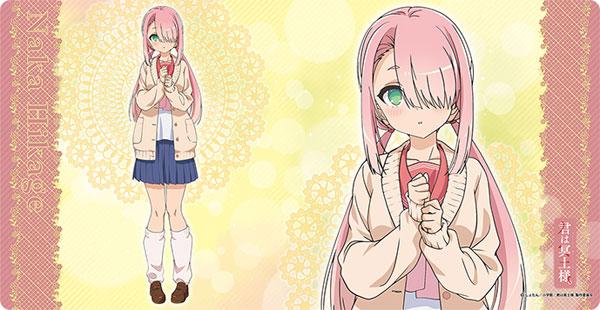 [預訂] 萬能橡膠墊，Slim 女僕冥土小姐「日陰中」設計，粉色頭髮女僕造型。