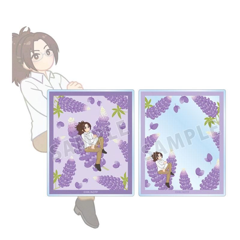 [預訂] 進擊的巨人 杏斯 Botania 第3彈 壓克力卡片套裝，含兩款人物花卉設計。