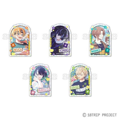 [預訂] 18TRIP 珠寶牌Collection Vol.2 五款角色立牌，包含AKUZA, KIROKU, NANAKI, MUNEJI, USHIO。