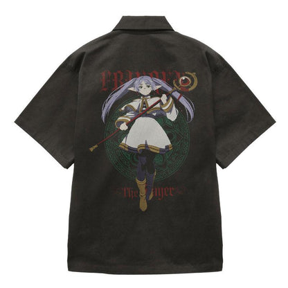 [預訂] 葬送的芙莉蓮 芙莉蓮 刺繡工作襯衫/GRAY-XL《25年9月預約》