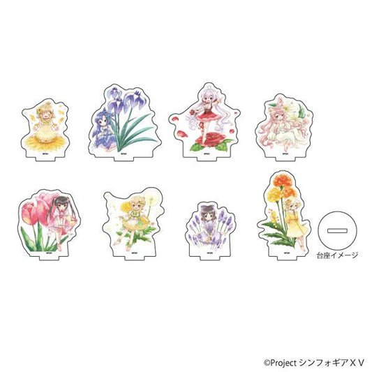 [Pre-order] Acrylic mini stand "Senki Zessou SYMPHOGEAR XV" 12/Flower Ver. Graphic art illustrations 8 pieces in BOX "Reservation for October 24"