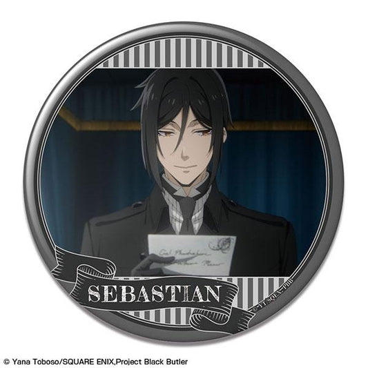 [Pre-order] TV animation "Black Butler -Boarding School Chapter-" Badge Design 10 (Sebastian Michaelis/J) "Reservation for November 24"