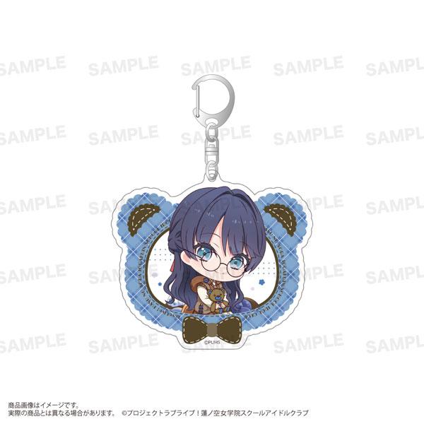 「Love Live!蓮之空女學院學園偶像俱樂部」村野沙耶香泰迪熊造型鑰匙扣。