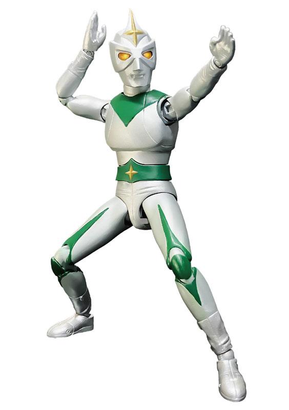 [預訂] HERO ACTION FIGURE NEXT鏡子超人完成品模型站立姿勢，雙手抬起。