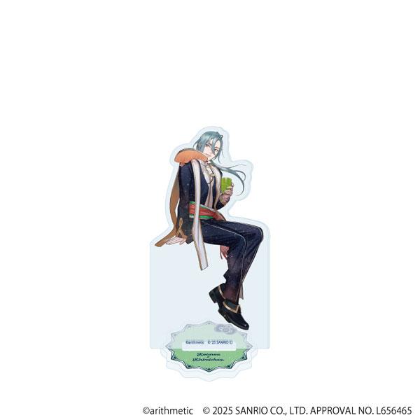 [預訂] 星月琥太郎×KIRIMI醬合作立牌，角色手持飲品坐姿。
