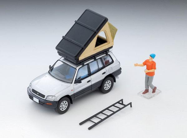 [預訂] Tomica Limited Vintage Neo LV-N354c 豐田 RAV4J V (銀) 帳篷、附模型《26年1月預約》