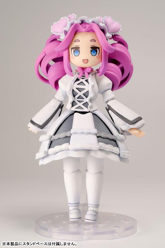 [預訂] Plafia 東北俊子 四國玫碳 1/12 模型，粉紅色頭髮，白色和灰色服裝。