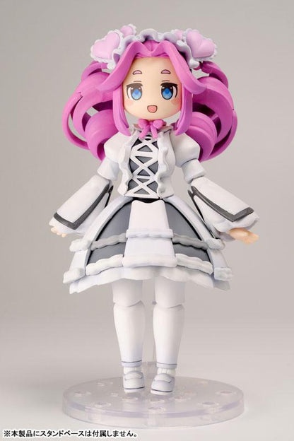 [預訂] Plafia 東北俊子 四國玫碳 1/12 模型，粉紅色頭髮，白色和灰色服裝。