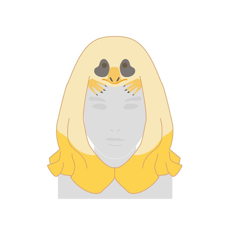 [預訂] 魔物獵人 荒野 絨毛玩偶帽 花猩猩 α《25年11月預約》