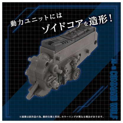 [預訂] ZOIDS AZ-11 機動奔狼模型，展示狼型機動奔狼的動力核心細節。