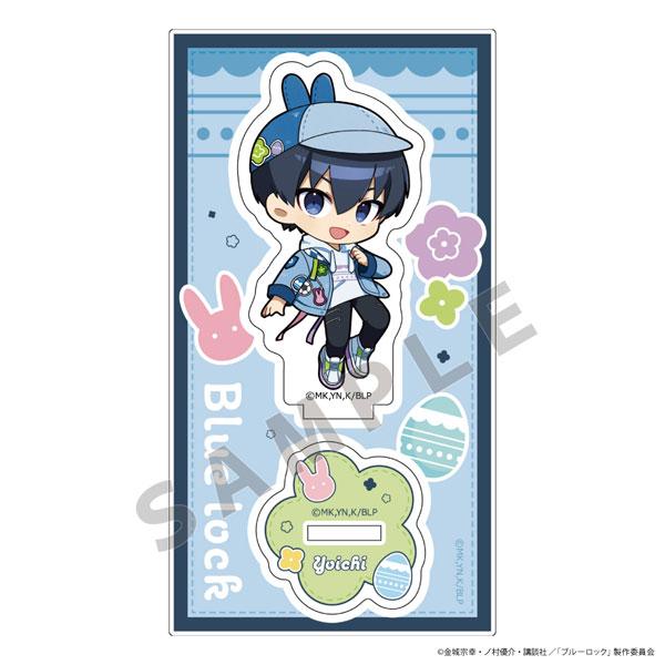 [預訂] 藍色監獄 潔世一牛仔復活節立牌，Q版角色穿牛仔外套，復活節主題設計。